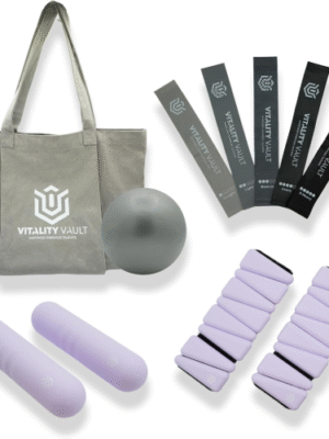 Pilates Pro Power Pack – Pilates Essentials – 2,2 Pfund Handgewichte, 2,2 Pfund Knöchelgewichte/Handgelenkgewichte